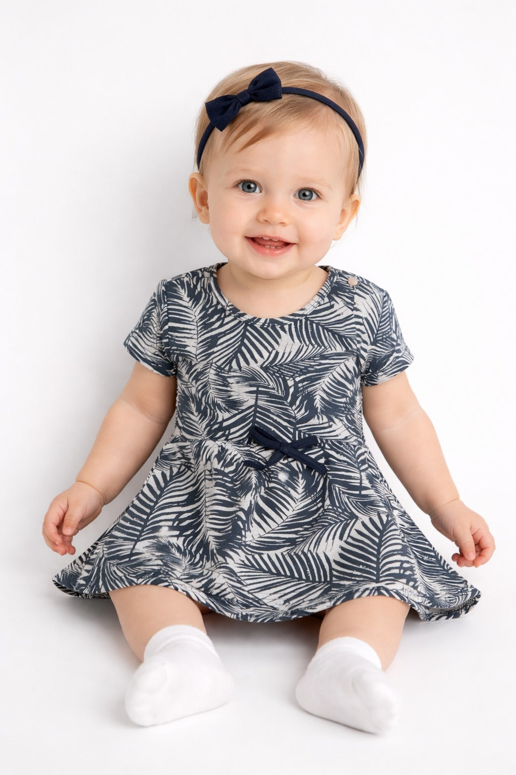 FROCK LEAVE PRINTED DRESS