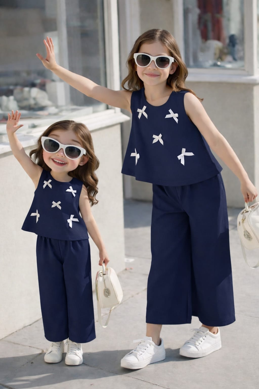 2 PCS CUTE SLEEVELESS WESTERN SUIT