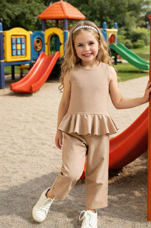 2 PCS CUTE FROCK STYLE WESTERN SUIT