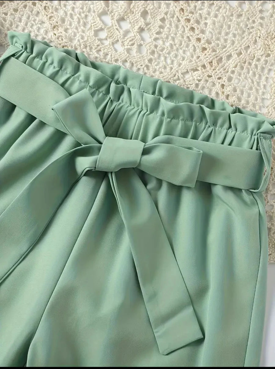 Green Heart Top & Pants