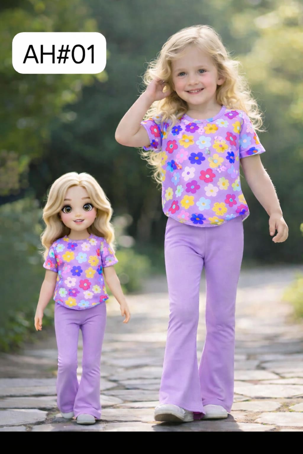 2 PCS CUTE FLOWER STYLE WESTERN SUIT