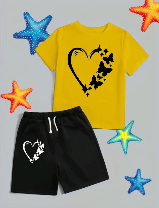Butterfly Heart kids Short Wear