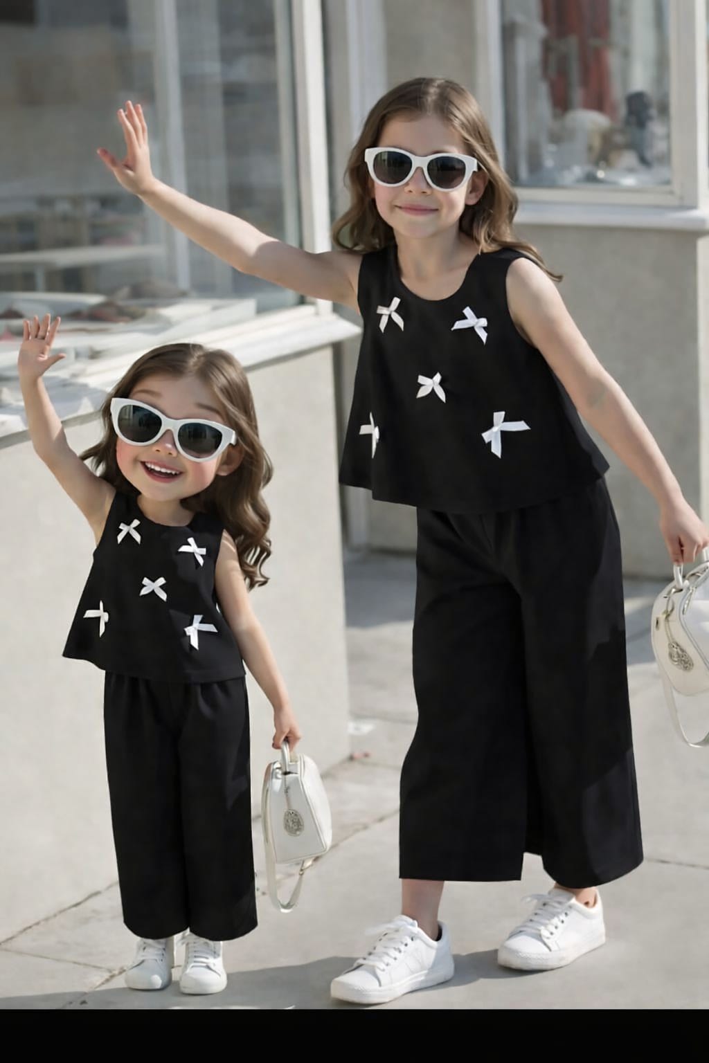 2 PCS CUTE SLEEVELESS WESTERN SUIT