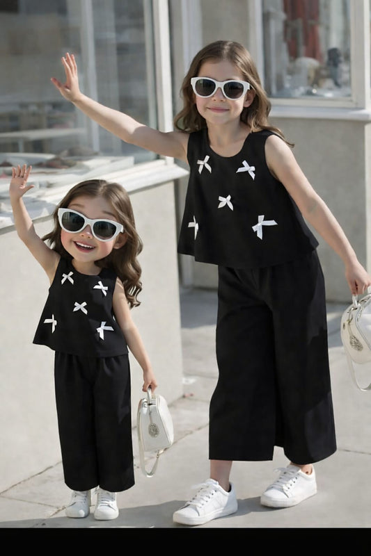 2 PCS CUTE SLEEVELESS WESTERN SUIT