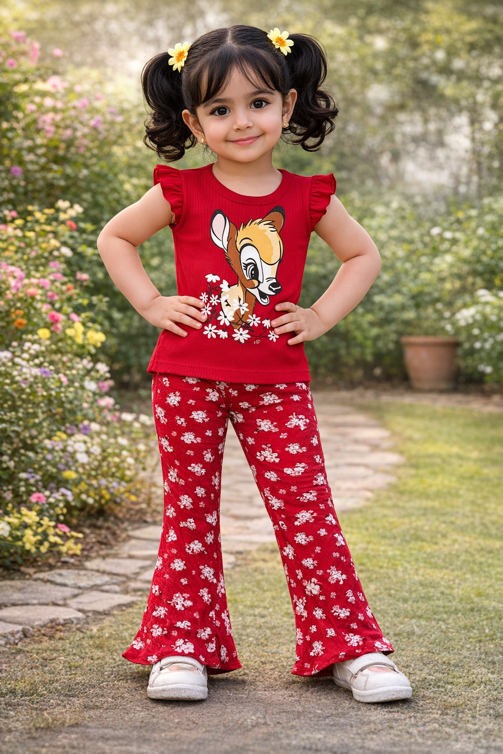 2 PCS CUTE PEARL STYLE WESTERN SUIT